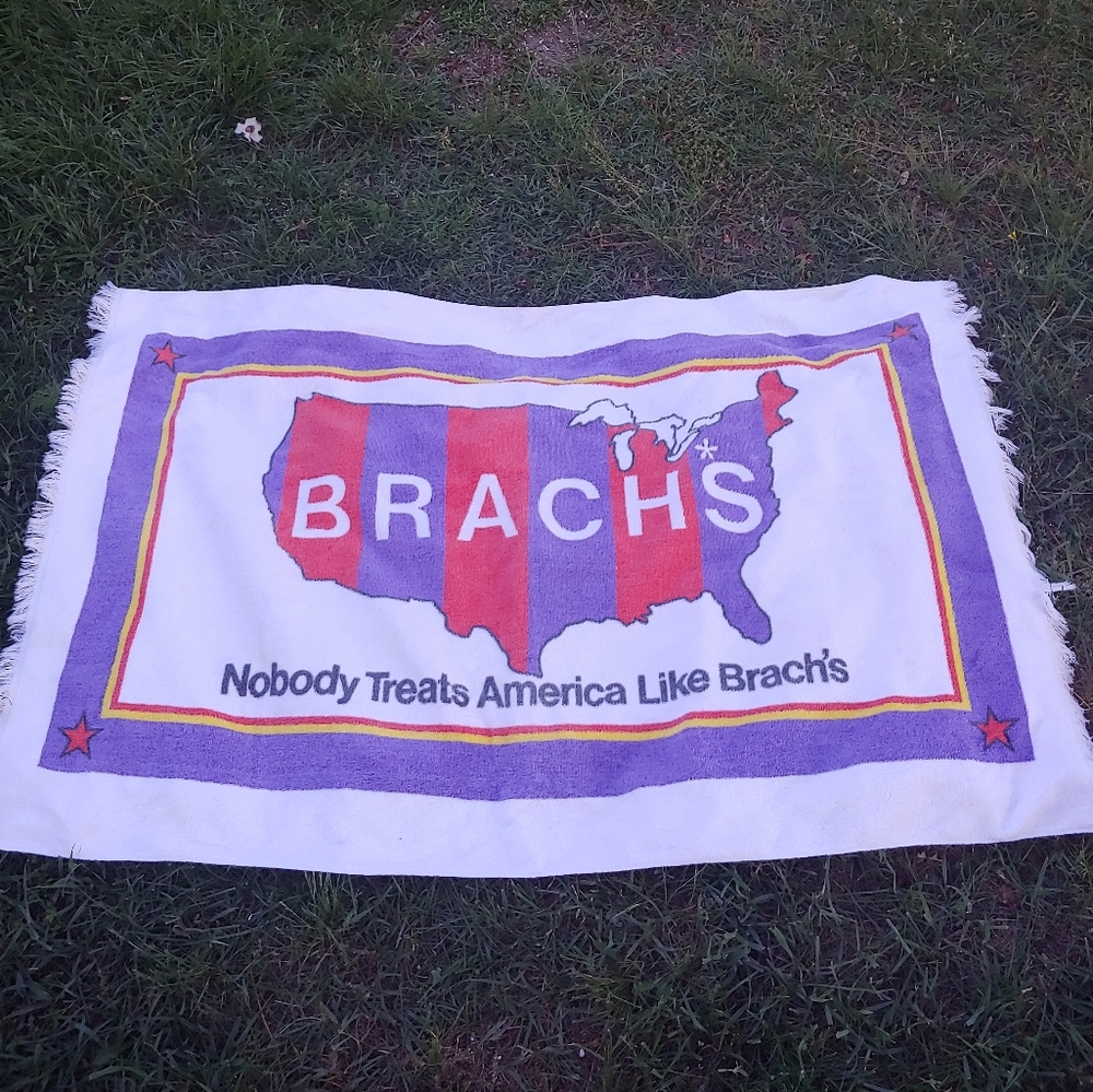 Vintage 80s Brachs Candy Beach Towel